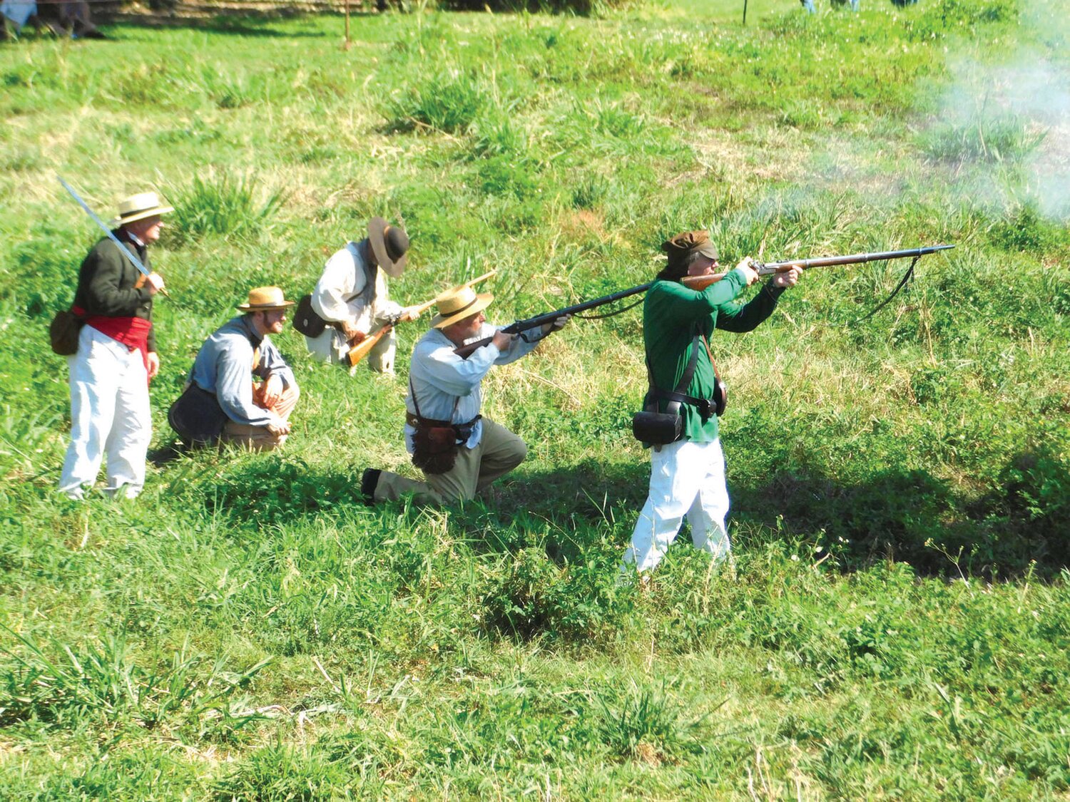 This picture is from a previous year of the Battle of Okeechobee Re-enactment.